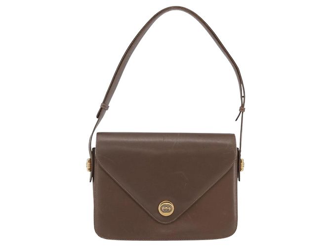 Borsa a Spalla in Pelle Beige Oro GUCCI 001 099 0622 Auth BA7974 D'oro - vista 13