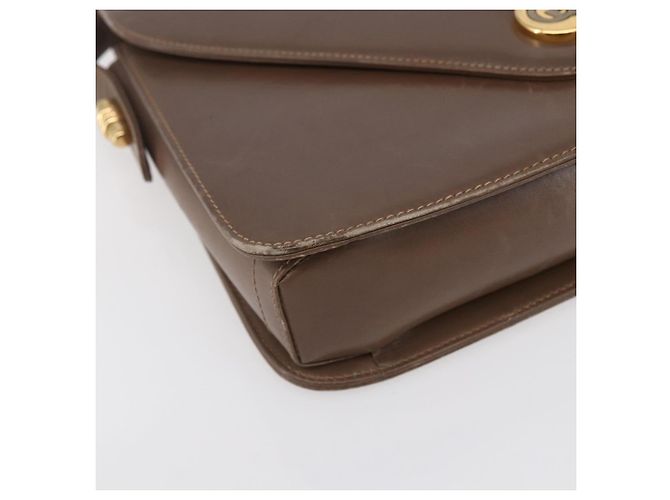 Borsa a Spalla in Pelle Beige Oro GUCCI 001 099 0622 Auth BA7974 D'oro - vista 14