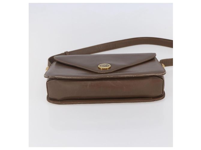 Borsa a Spalla in Pelle Beige Oro GUCCI 001 099 0622 Auth BA7974 D'oro - vista 5