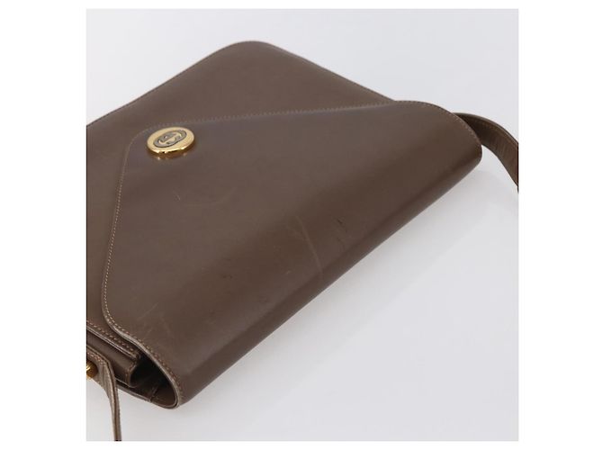Borsa a Spalla in Pelle Beige Oro GUCCI 001 099 0622 Auth BA7974 D'oro - vista 6