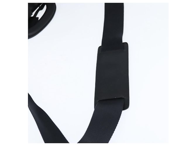 Borsa da lavoro PRADA in nylon nero e argento Auth bs30135 - vista 9