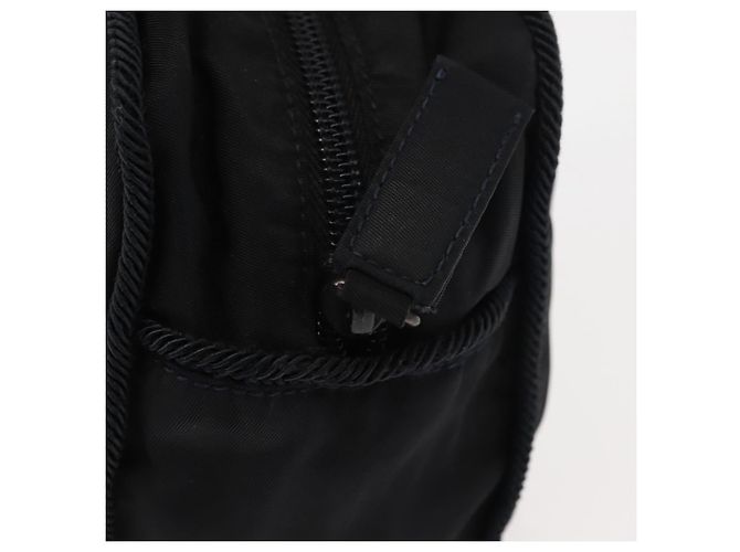 PRADA Borsa Tote in Perline Nylon Nero Argento Auth bs30073 - vista 10
