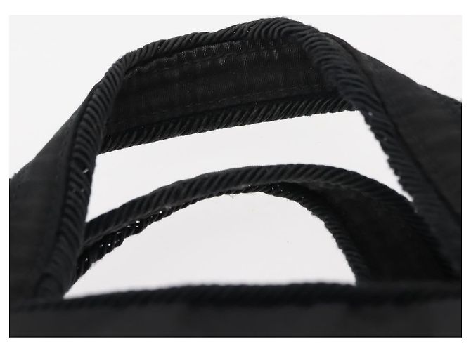 PRADA Borsa Tote in Perline Nylon Nero Argento Auth bs30073 - vista 8