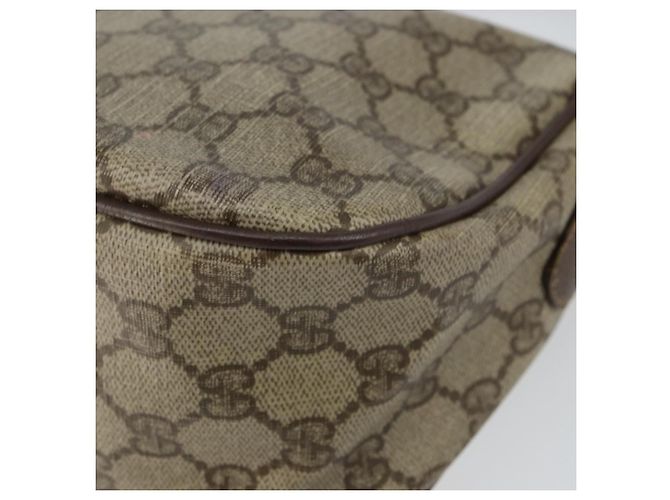 Borsa a Spalla Gucci GG Supreme Web Sherry Line PVC Beige 89 02 032 Auth 146752 D'oro - vista 16