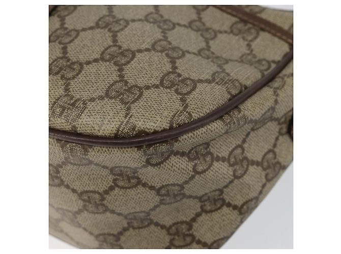 Borsa a Spalla Gucci GG Supreme Web Sherry Line PVC Beige 89 02 032 Auth 146752 D'oro - vista 8