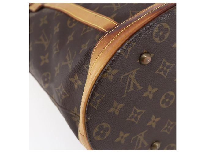 LOUIS VUITTON Borsa a Spalla Monogram Bucket GM M42236 LV Auth 145314 Monogramma - vista 9