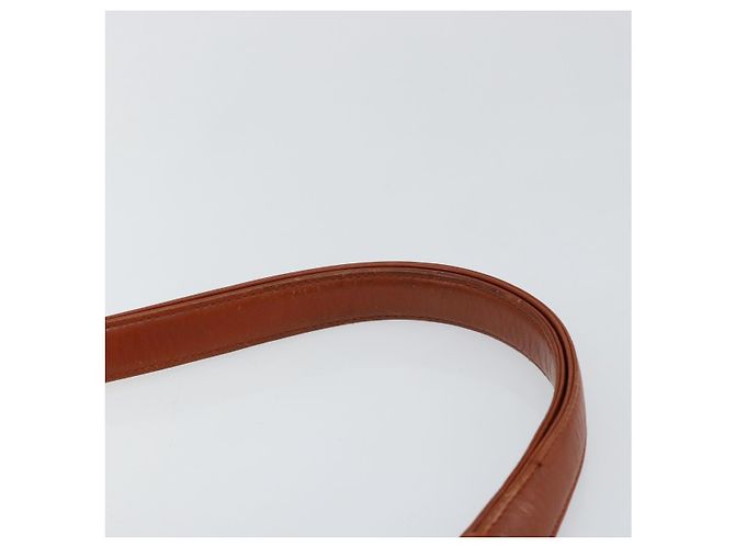 Sac à épaule MCM Logogram Vicetos en cuir PVC marron et or Auth BA7031 Doré - vue 14