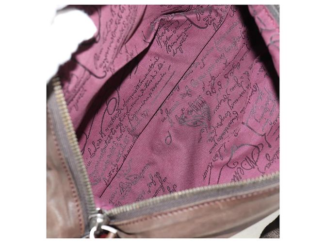 Borsa a Spalla Berluti in Pelle Marrone Argento Autentica bs29899 - vista 11