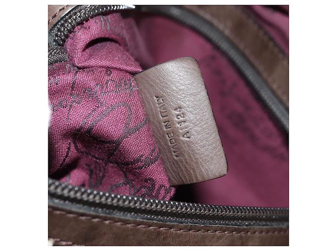 Borsa a Spalla Berluti in Pelle Marrone Argento Autentica bs29899 - vista 12