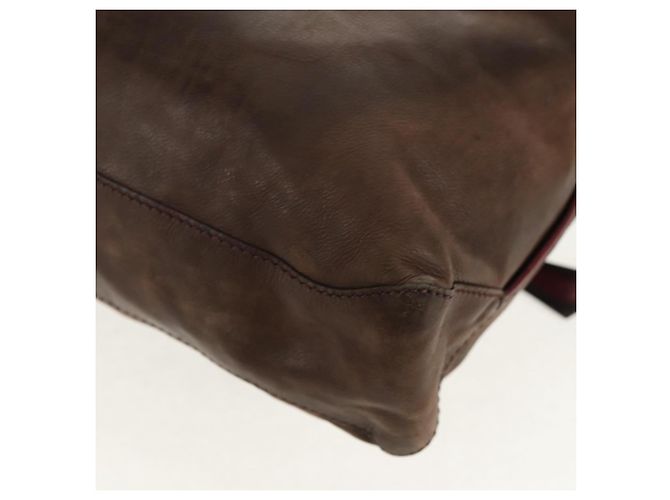 Borsa a Spalla Berluti in Pelle Marrone Argento Autentica bs29899 - vista 19