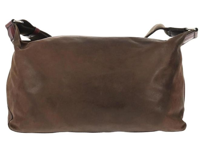 Borsa a Spalla Berluti in Pelle Marrone Argento Autentica bs29899 - vista 4