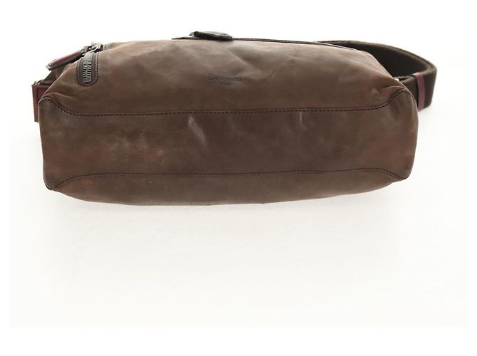 Borsa a Spalla Berluti in Pelle Marrone Argento Autentica bs29899 - vista 7