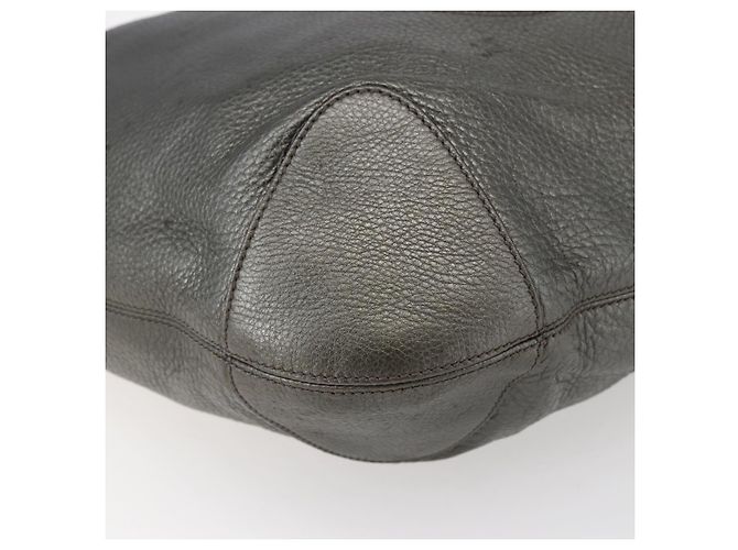 Borsa a spalla in pelle Gucci Soho con catena, tono argento, 326706 Auth yk19690 - vista 14