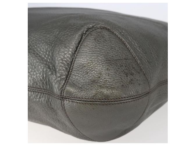 Borsa a spalla in pelle Gucci Soho con catena, tono argento, 326706 Auth yk19690 - vista 15