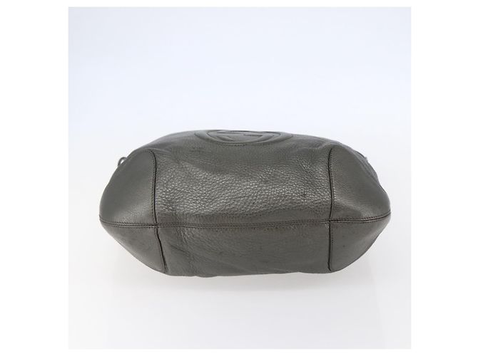 Borsa a spalla in pelle Gucci Soho con catena, tono argento, 326706 Auth yk19690 - vista 5