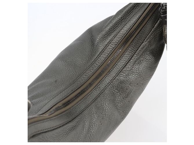 Borsa a spalla in pelle Gucci Soho con catena, tono argento, 326706 Auth yk19690 - vista 6