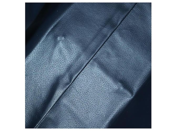 Autre Marque Borsa Boston Burberrys in tela PVC 2 pezzi blu navy e verde Auth bs29550 - vista 18