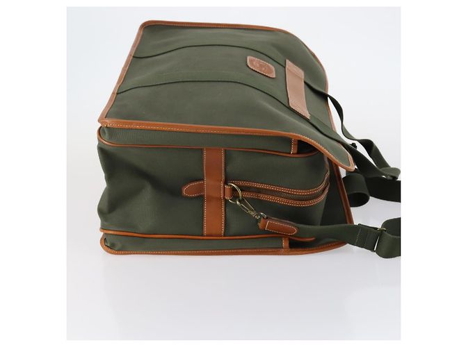 Autre Marque Borsa Boston Burberrys in tela PVC 2 pezzi blu navy e verde Auth bs29550 - vista 4
