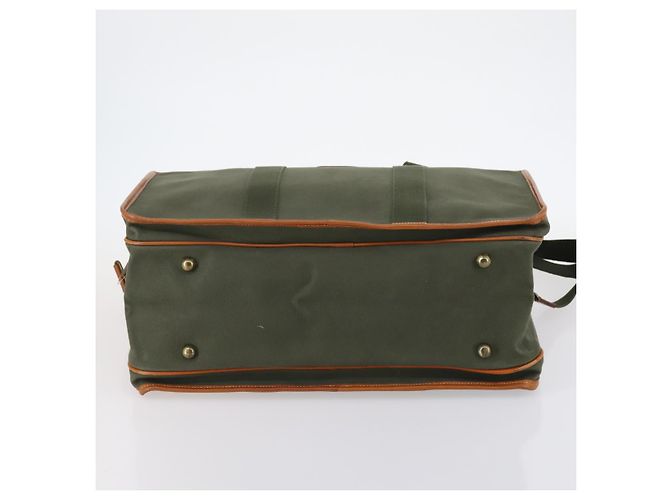 Autre Marque Borsa Boston Burberrys in tela PVC 2 pezzi blu navy e verde Auth bs29550 - vista 7