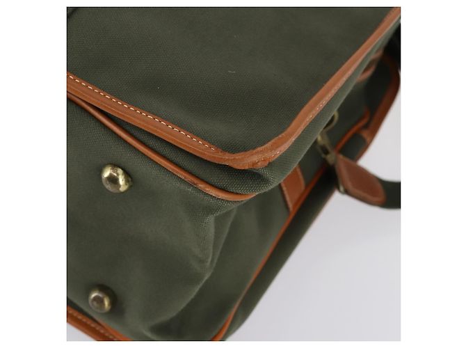 Autre Marque Borsa Boston Burberrys in tela PVC 2 pezzi blu navy e verde Auth bs29550 - vista 8