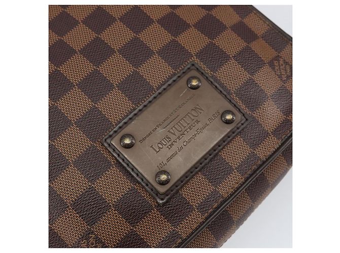 LOUIS VUITTON Borsa a Spalla Brooklyn PM Damier Ebene N51210 LV Auth 153139 - vista 17
