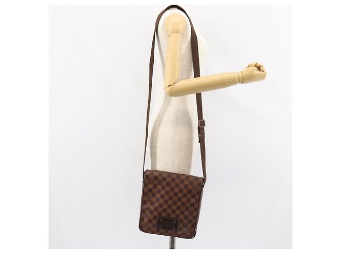 LOUIS VUITTON Borsa a Spalla Brooklyn PM Damier Ebene N51210 LV Auth 153139 - vista 22