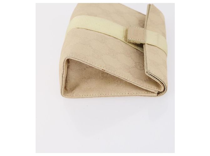 Pochette GUCCI GG Canvas Supreme 3 Set Rosa Nero Beige Auth bs30861 - vista 17