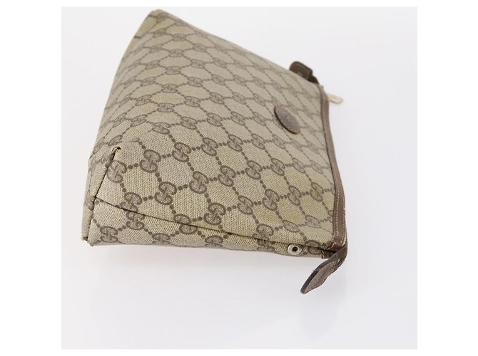 Pochette GUCCI GG Canvas Supreme 3 Set Rosa Nero Beige Auth bs30861 - vista 4