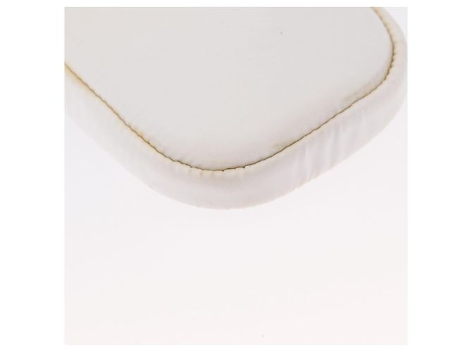 Borsa a Spalla PRADA Nylon 2way Bianco Argento Auth 152675V - vista 17