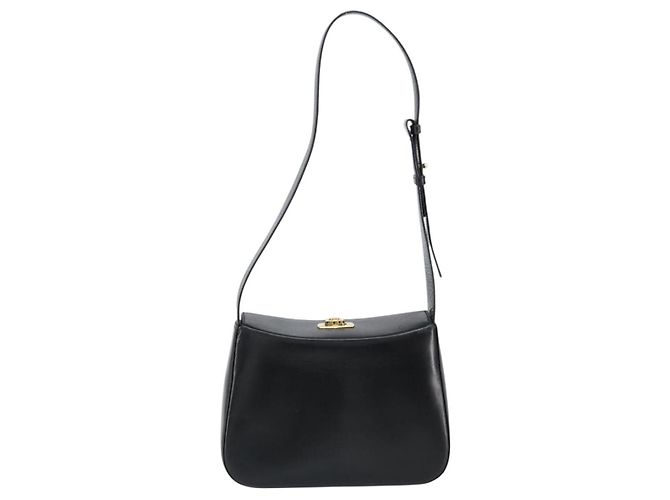 Gancini Schultertasche aus Leder Schwarz Gold Auth BA8397 von Salvatore Ferragamo Golden - Ansicht 2