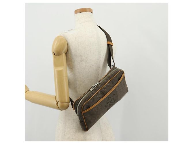 LOUIS VUITTON Borsa a Spalla Acrobat Damier Geant Khaki M93619 LV Auth ar13836A Cachi - vista 28