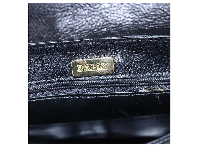BALLY Borsa a Spalla in Pelle Nera e Oro Auth 153489 Nero D'oro - vista 10