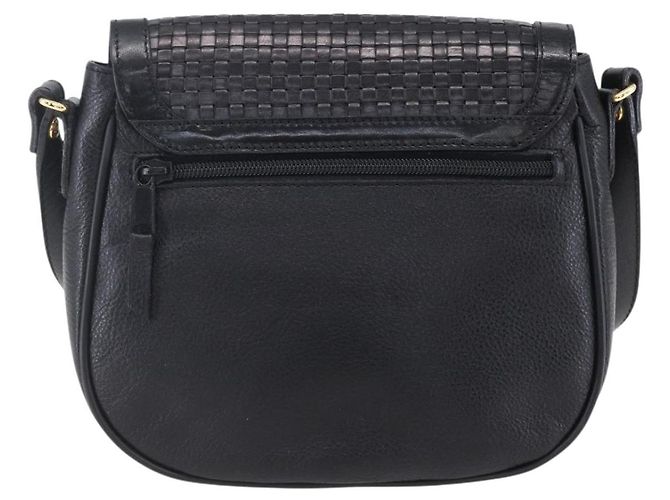 BALLY Borsa a Spalla in Pelle Nera e Oro Auth 153489 Nero D'oro - vista 2
