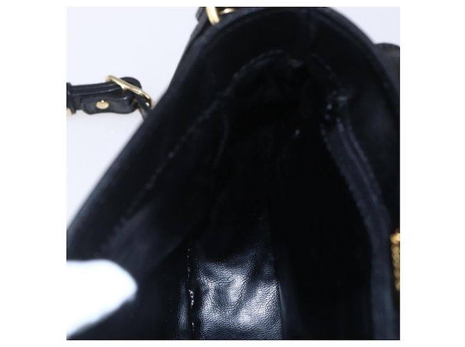 BALLY Borsa a Spalla in Pelle Nera e Oro Auth 153489 Nero D'oro - vista 20