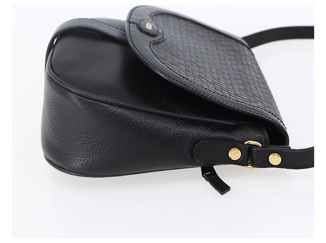 BALLY Borsa a Spalla in Pelle Nera e Oro Auth 153489 Nero D'oro - vista 4