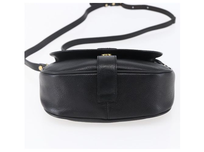 BALLY Borsa a Spalla in Pelle Nera e Oro Auth 153489 Nero D'oro - vista 5