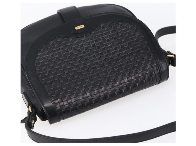 BALLY Borsa a Spalla in Pelle Nera e Oro Auth 153489 Nero D'oro - vista 6