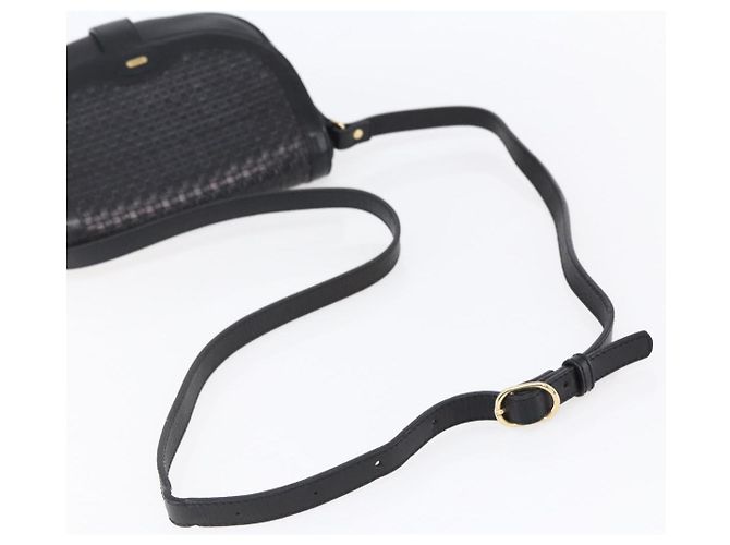BALLY Borsa a Spalla in Pelle Nera e Oro Auth 153489 Nero D'oro - vista 7