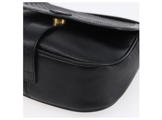 BALLY Borsa a Spalla in Pelle Nera e Oro Auth 153489 Nero D'oro - vista 9