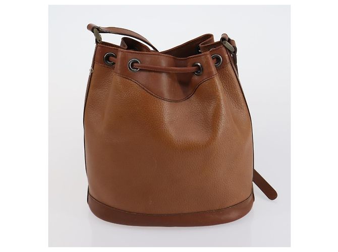 Borsa a Spalla in Pelle e Tela Burberry 2 Pezzi Beige Marrone Auth bs31058 - vista 11