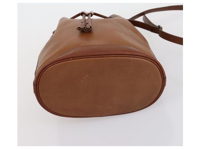 Borsa a Spalla in Pelle e Tela Burberry 2 Pezzi Beige Marrone Auth bs31058 - vista 15