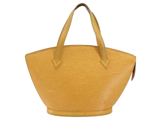 LOUIS VUITTON Borsa a Mano Epi Saint Jacques Gialla M52279 LV Auth 153084 Giallo - vista 13
