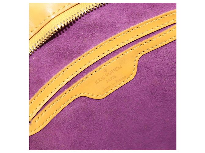 LOUIS VUITTON Borsa a Mano Epi Saint Jacques Gialla M52279 LV Auth 153084 Giallo - vista 17