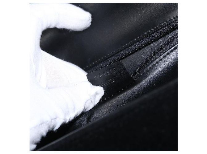 GUCCI Handtasche aus Wildleder schwarz Auth 153123 - Ansicht 12