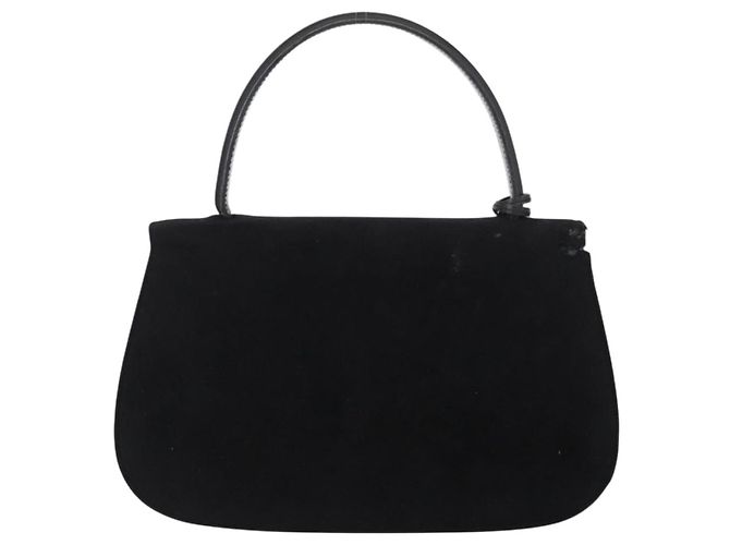 GUCCI Handtasche aus Wildleder schwarz Auth 153123 - Ansicht 2