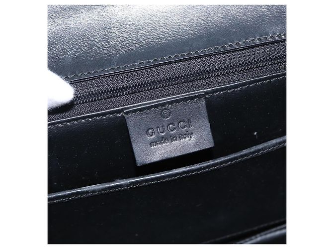 GUCCI Handtasche aus Wildleder schwarz Auth 153123 - Ansicht 20