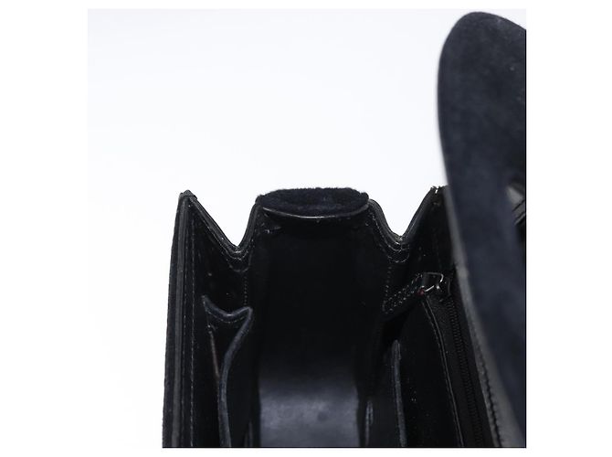 GUCCI Handtasche aus Wildleder schwarz Auth 153123 - Ansicht 22
