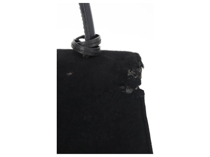 GUCCI Handtasche aus Wildleder schwarz Auth 153123 - Ansicht 3