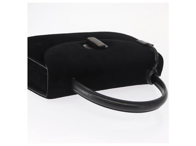 GUCCI Handtasche aus Wildleder schwarz Auth 153123 - Ansicht 7