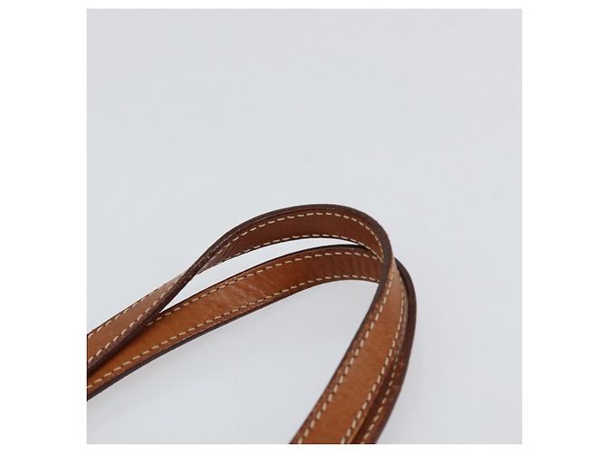 Céline Borsa a mano in tela Macadam CELINE in pelle PVC marrone oro Auth 152276 D'oro - vista 8
